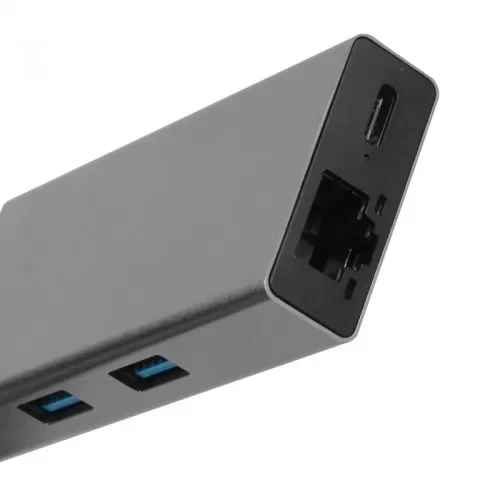 Адаптер Type-Cm --> RJ-45+2USB3.0(f) +PD100Вт Alum Shell VCOM <CU459> VCOM CU459 Адаптер Type-Cm --> RJ-45+2USB3.0(f) +PD100Вт Alum Shell VCOM <CU459> VCOM CU459