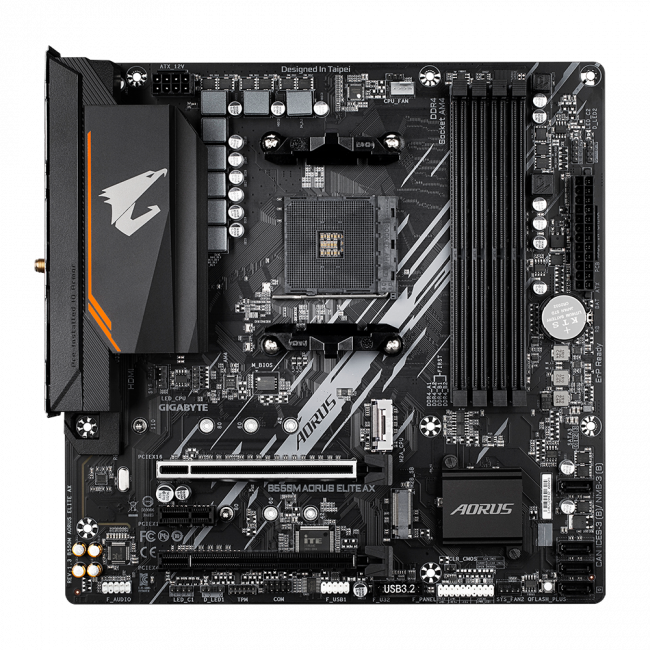 Материнская плата GIGABYTE B550M AORUS ELITE AX — для бизнеса и офиса