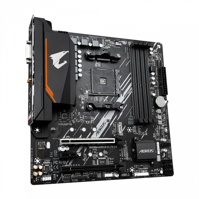 Материнская плата GIGABYTE B550M AORUS ELITE AX — для бизнеса и офиса