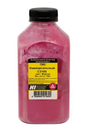Тонер Hi-Black Универсальный для Oki С3100, M, 160 г, банка