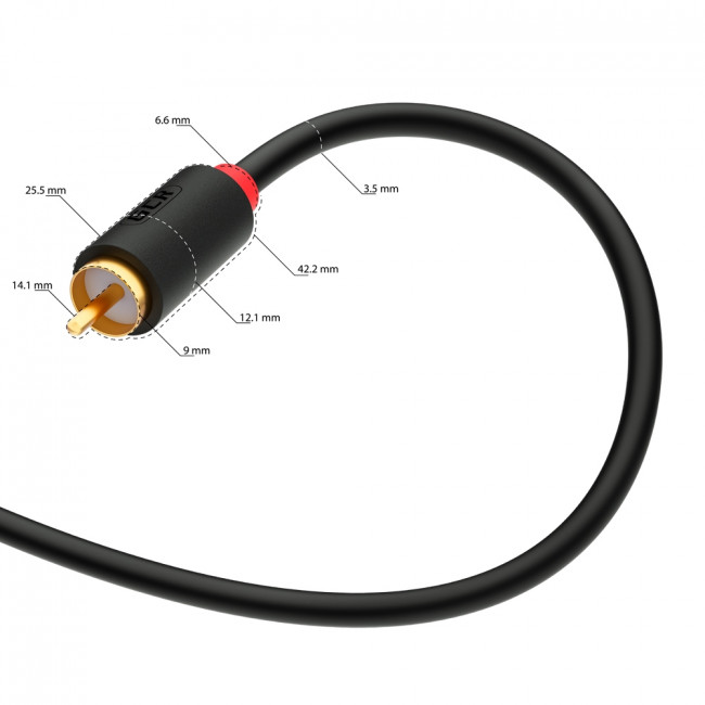 GCR Кабель 3.0m аудио 3 х RCA / 3 х RCA , GOLD, черный, GCR-51821 Greenconnect 3 х RCA - 3 х RCA 3м чёрный — для бизнеса и офиса