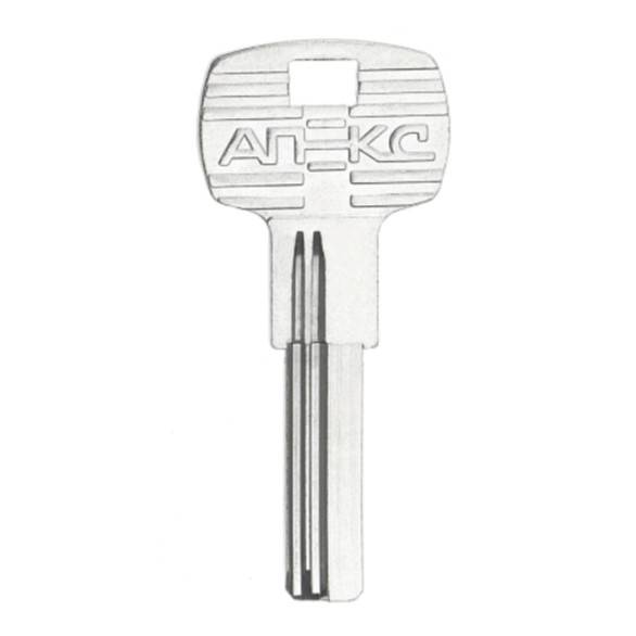Заготовка вертикального ключа АПЕКС APECS AP-1D 27,4*8,5*2,2 мм под бронь — для бизнеса и офиса