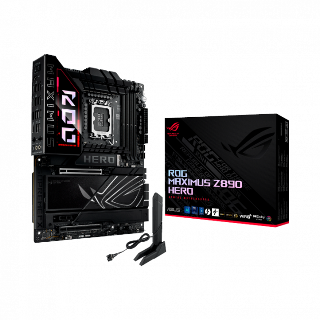 Материнская плата ASUS ROG MAXIMUS Z890 HERO (90MB1ID0-M0EAY0) — для бизнеса и офиса Материнская плата ASUS ROG MAXIMUS Z890 HERO (90MB1ID0-M0EAY0) — для бизнеса и офиса