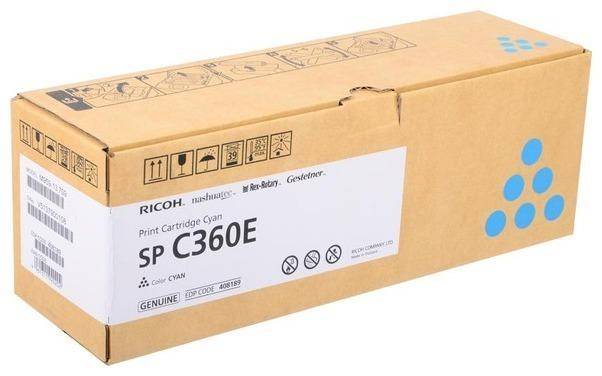 Принт-картридж голубой, тип SP C360E (1,5K) Ricoh 408189 — для бизнеса и офиса