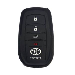 Чехол силиконовый смарт ключа TOYOTA 3+1 кнопки (с лого)