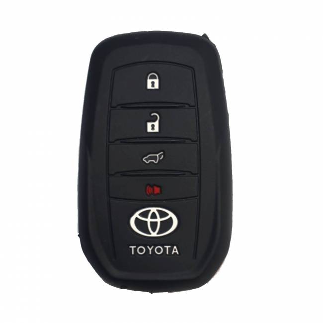 Чехол силиконовый смарт ключа TOYOTA 3+1 кнопки (с лого) — для бизнеса и офиса