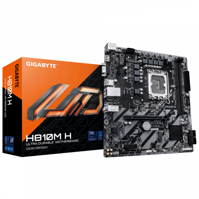 Материнская плата GIGABYTE H810M H — для бизнеса и офиса Материнская плата GIGABYTE H810M H — для бизнеса и офиса