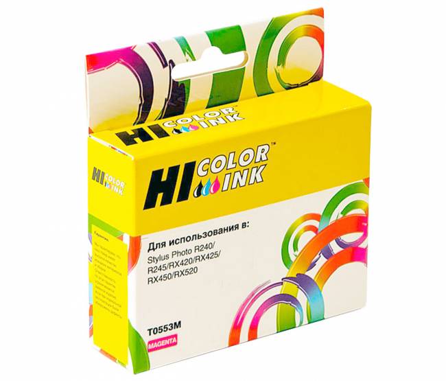 Картридж Hi-Black (HB-T0553) для Epson Stylus Photo R240/RX420/RX520, M — для бизнеса и офиса