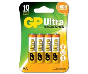 Алкалиновые батарейки GP Ultra Alkaline 15А AA - 4 шт. на блистере GP Ultra Alkaline 15А AA (4891199027598)