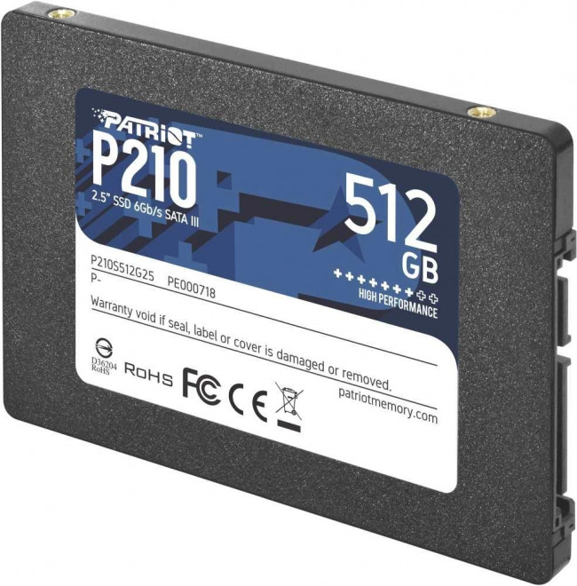 Накопитель SSD Patriot P210S512G25 — для бизнеса и офиса