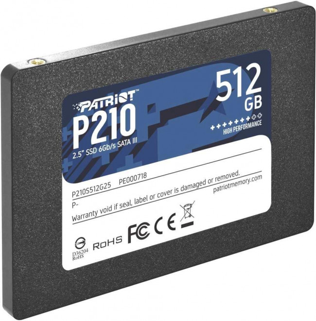 Накопитель SSD Patriot P210S512G25 — для бизнеса и офиса
