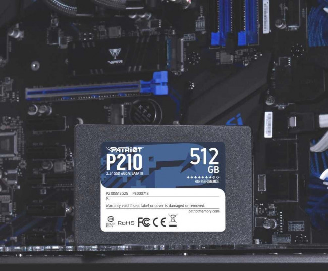 Накопитель SSD Patriot P210S512G25 — для бизнеса и офиса