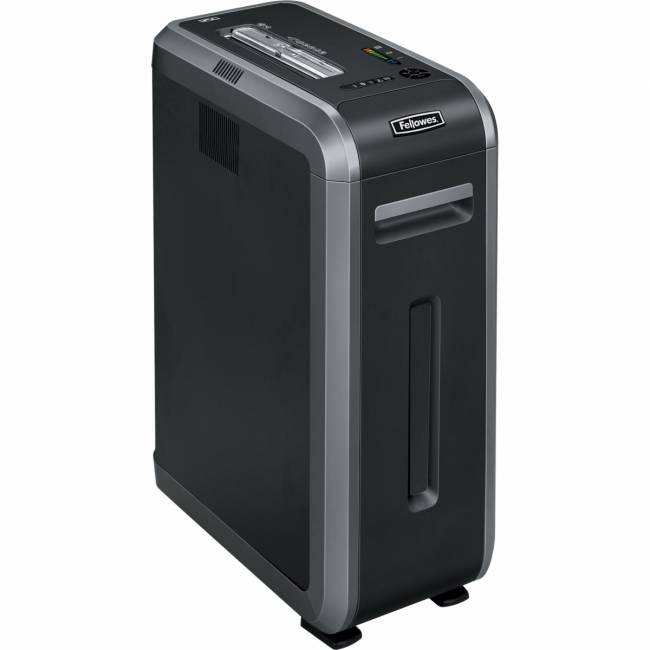 Шредер Fellowes® Powershred® 125Ci, DIN P-4, 4x38 мм, 20 лст., 53 лтр., 100% Jam Proof, SafeSense Fellowes FS-46120 — для бизнеса и офиса