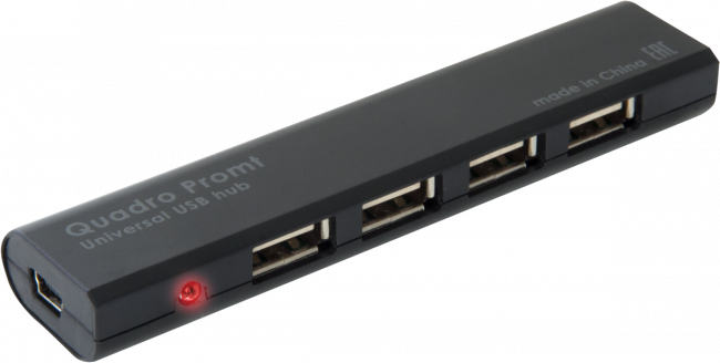 Defender#1 Универсальный USB разветвитель Quadro Promt USB 2.0, 4 порта Defender#1 Quadro Promt USB 2.0