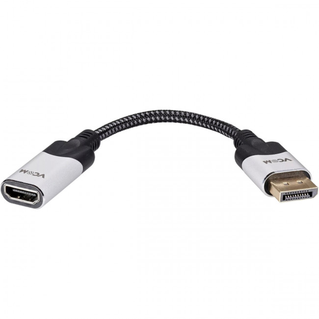 Адаптер DisplayPort(M) ---> HDMI(F) 0.15m 4K@60Hz VCOM <CG621M-0.15> Переходник VCOM DisplayPort M/HDMI F (CG621M-0.15)
