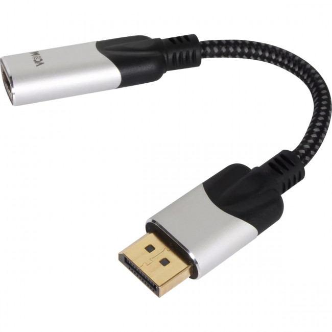 Адаптер DisplayPort(M) ---> HDMI(F) 0.15m 4K@60Hz VCOM <CG621M-0.15> Переходник VCOM DisplayPort M/HDMI F (CG621M-0.15)