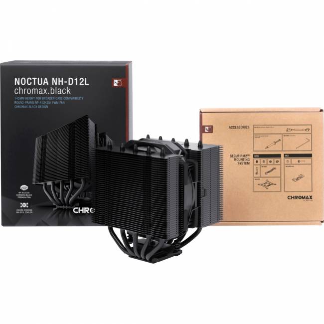 Кулер для процессора Noctua NH-D12L chromax.black — для бизнеса и офиса