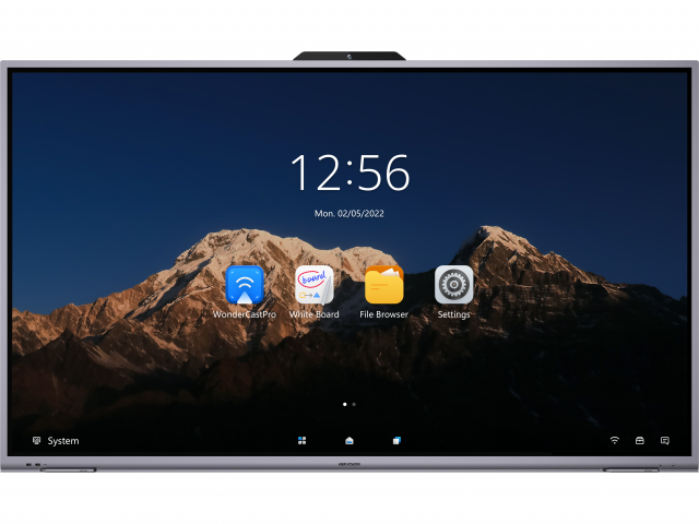 Интерактивная ЖК панель 75", 4K, 45 касаний, камера 8 MP, 6 микрофонов, Android 11.0, ОЗУ 4 Гб, встроенная хранилище 64 Гб, USB Type-C для передачи данных, вход HDMI x2, выход HDMI, Wi-Fi, Bluetooth 5.0 Hikvision DS-D5B75RB/D