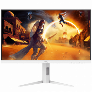 Монитор AOC Q27G4/WS 27" 2560x1440, IPS, 200Hz, 80M:1, 450cd, 0.3 ms, HDMI 2.0, DisplayPort 1.4, Height adj 130, pivot, VESA 100, 3Y, White/Silver Монитор AOC Q27G4/WS