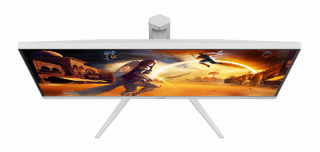 Монитор AOC Q27G4/WS 27" 2560x1440, IPS, 200Hz, 80M:1, 450cd, 0.3 ms, HDMI 2.0, DisplayPort 1.4, Height adj 130, pivot, VESA 100, 3Y, White/Silver Монитор AOC Q27G4/WS — для бизнеса и офиса