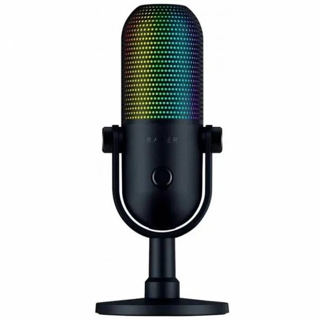 Микрофон Razer Seiren V3 Chroma - Black Razer Seiren V3 Chroma - Black RZ19-05060100-R3M1 — для бизнеса и офиса