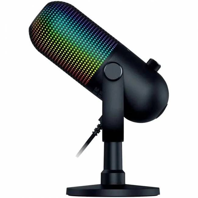 Микрофон Razer Seiren V3 Chroma - Black Razer Seiren V3 Chroma - Black RZ19-05060100-R3M1 — для бизнеса и офиса