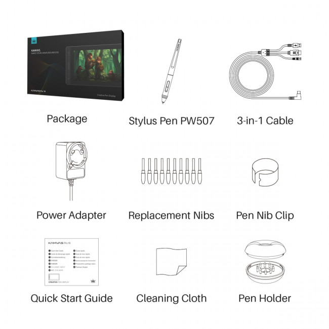 Интерактивный дисплей Huion KAMVAS Pro 16