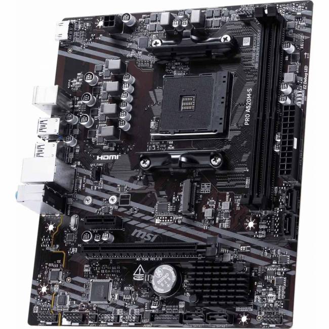 Материнская плата MSI PRO A520M-S — для бизнеса и офиса