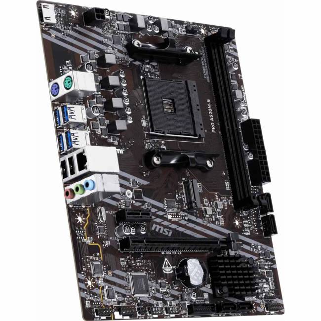 Материнская плата MSI PRO A520M-S — для бизнеса и офиса