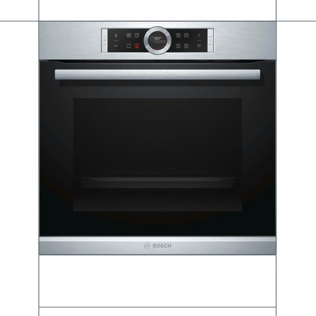 Встраиваемая электрическая духовка BOSCH Духовой шкаф электрический Bosch HBG675BS1 Встраиваемая электрическая духовка BOSCH Духовой шкаф электрический Bosch HBG675BS1