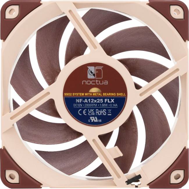 Кулер для корпуса Noctua NF-A12x25 FLX — для бизнеса и офиса