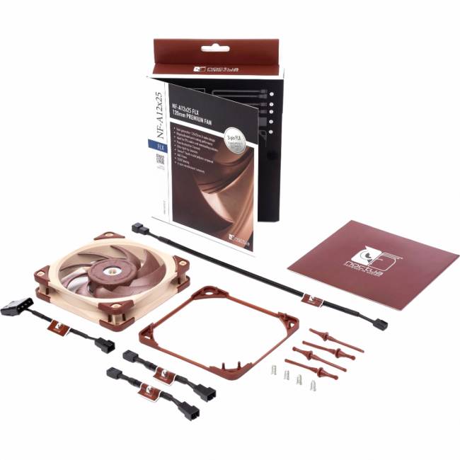 Кулер для корпуса Noctua NF-A12x25 FLX — для бизнеса и офиса