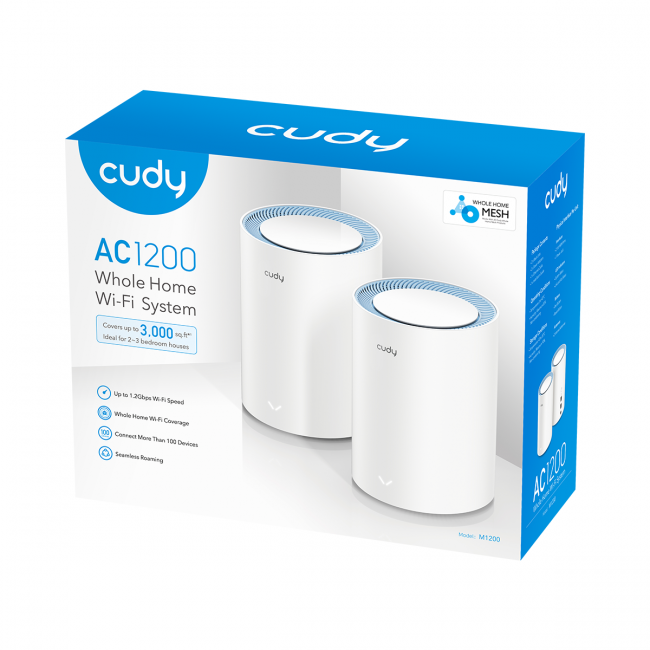 Wi-Fi Mesh-система Cudy M1200(2-Pack) — для бизнеса и офиса