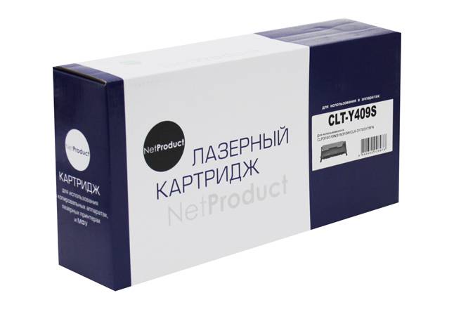 Тонер-картридж NetProduct (N-CLT-Y409S) для Samsung CLP-310/315/CLX-3170fn/3175, Y, 1K — для бизнеса и офиса