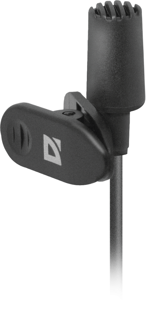 Defender Микрофон компьютерный MIC-109 черный, на прищепке, 1,8 м Defender MIC-109 — для бизнеса и офиса