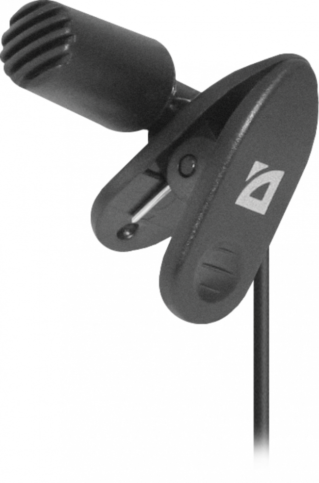 Defender Микрофон компьютерный MIC-109 черный, на прищепке, 1,8 м Defender MIC-109 — для бизнеса и офиса
