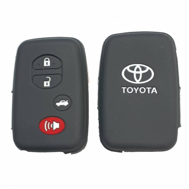 Чехол силиконовый смарт ключа TOYOTA 3+1 кнопки (с лого) — для бизнеса и офиса