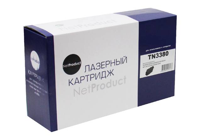 Тонер-картридж NetProduct (N-TN-3380) для Brother HL-5440D/5450DN/DCP-8150DN, 8K — для бизнеса и офиса