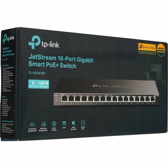 Коммутатор TP-Link SG2016P — для бизнеса и офиса