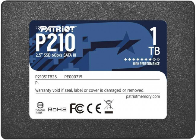 Накопитель SSD Patriot P210S1TB25 — для бизнеса и офиса