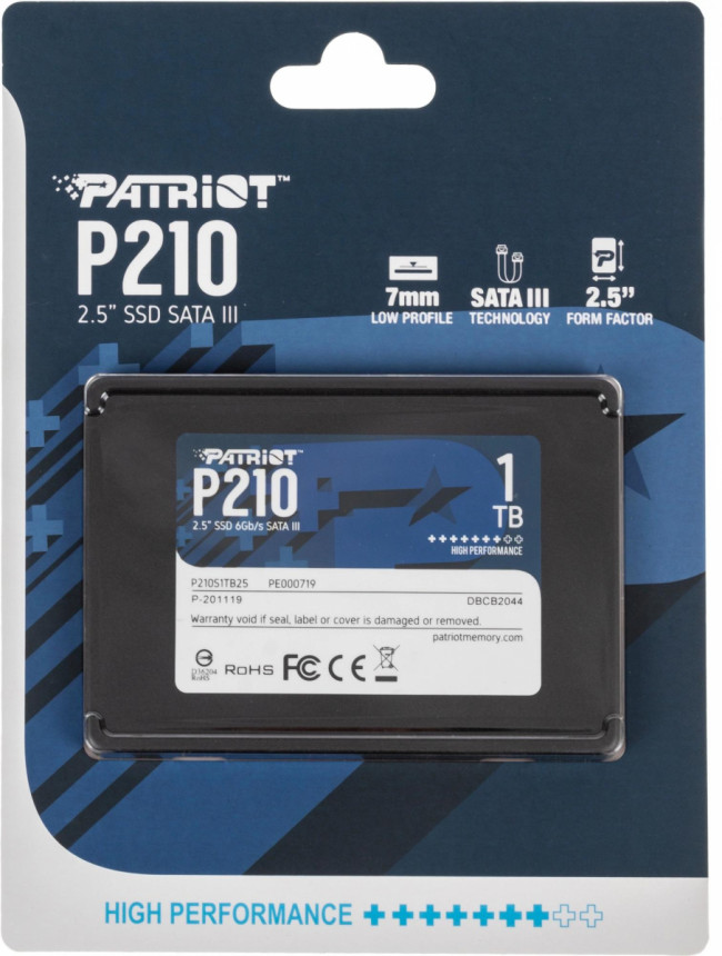 Накопитель SSD Patriot P210S1TB25 — для бизнеса и офиса