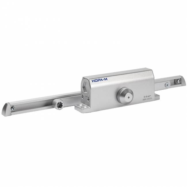 Доводчик дверной 450 Slider ISPARUS от 110 до 150 кг серебро — для бизнеса и офиса Доводчик дверной 450 Slider ISPARUS от 110 до 150 кг серебро — для бизнеса и офиса