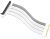 кабель Cooler Master Riser Cable PCIe 4.0 x16, White - 300mm
