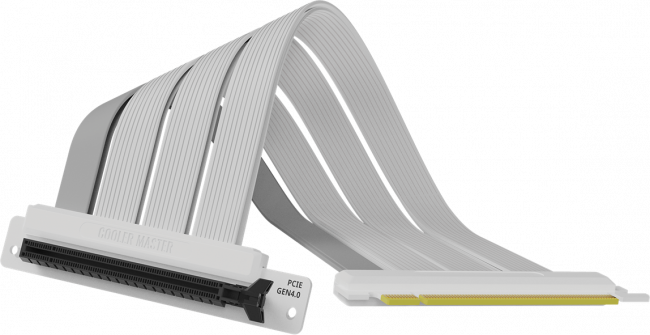 кабель Cooler Master Riser Cable PCIe 4.0 x16, White - 300mm
