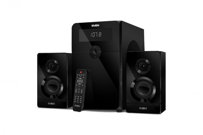 SVEN MS-2250, черный, акустическая система 2.1, мощность (RMS): 50Вт + 2х15Вт, SD/USB, FM-радио, LED-дисплей, пульт ДУ, Bluetooth SVEN MS-2250 SVEN MS-2250, черный, акустическая система 2.1, мощность (RMS): 50Вт + 2х15Вт, SD/USB, FM-радио, LED-дисплей, пульт ДУ, Bluetooth SVEN MS-2250