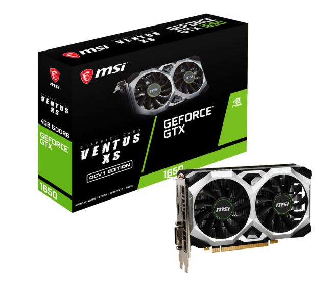 Видеокарта MSI GeForce GTX 1650 D6 VENTUS XS OCV1 — для бизнеса и офиса