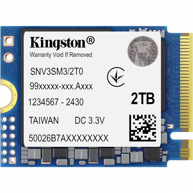 Твердотельный накопитель Kingston SNV3SM3/2T0 — для бизнеса и офиса Твердотельный накопитель Kingston SNV3SM3/2T0 — для бизнеса и офиса