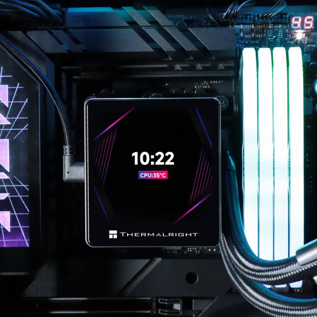 Водяное охлаждение для процессора Thermalright Grand Vision 360 Black — для бизнеса и офиса Водяное охлаждение для процессора Thermalright Grand Vision 360 Black — для бизнеса и офиса