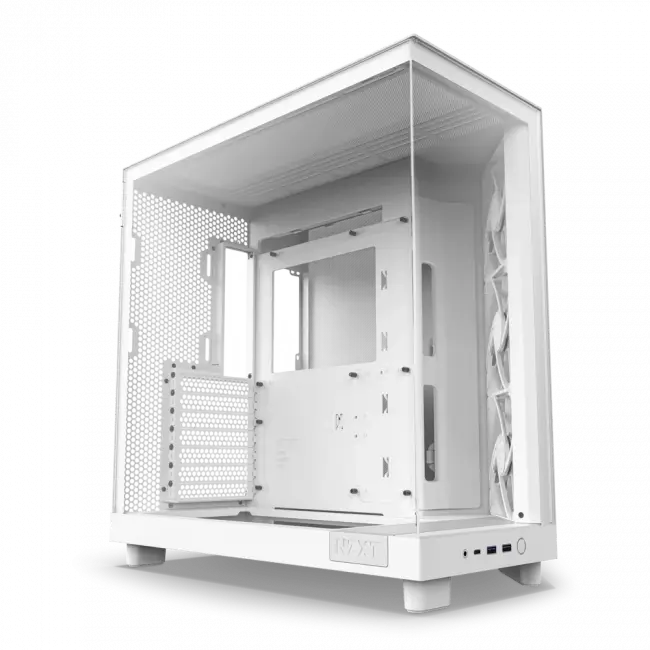 Корпус без блока питания NZXT H6 Flow CC-H61FW-01 — для бизнеса и офиса