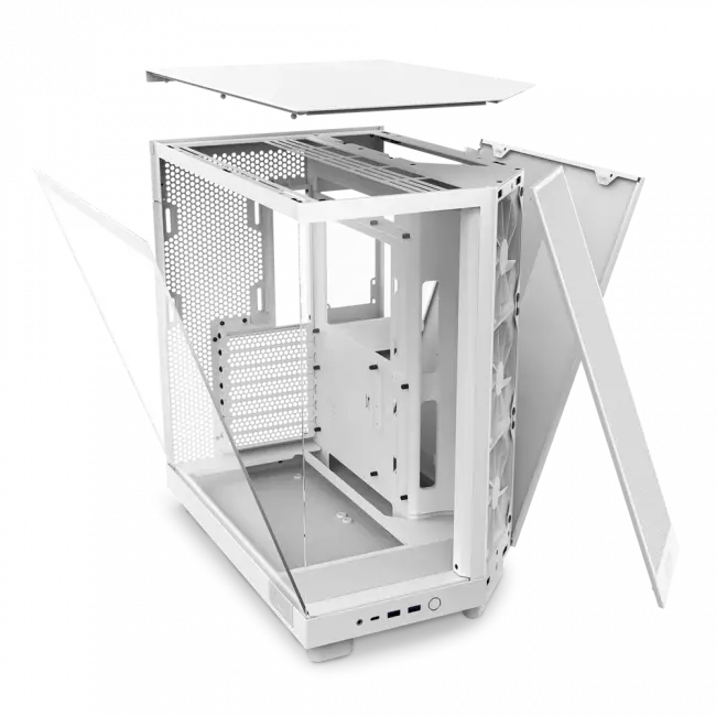 Корпус без блока питания NZXT H6 Flow CC-H61FW-01 — для бизнеса и офиса